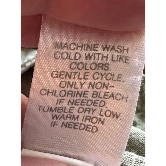 J Jill Women's Green Button-Up Collared Long Sleeve Shirt Size L - Picture 6 of 7